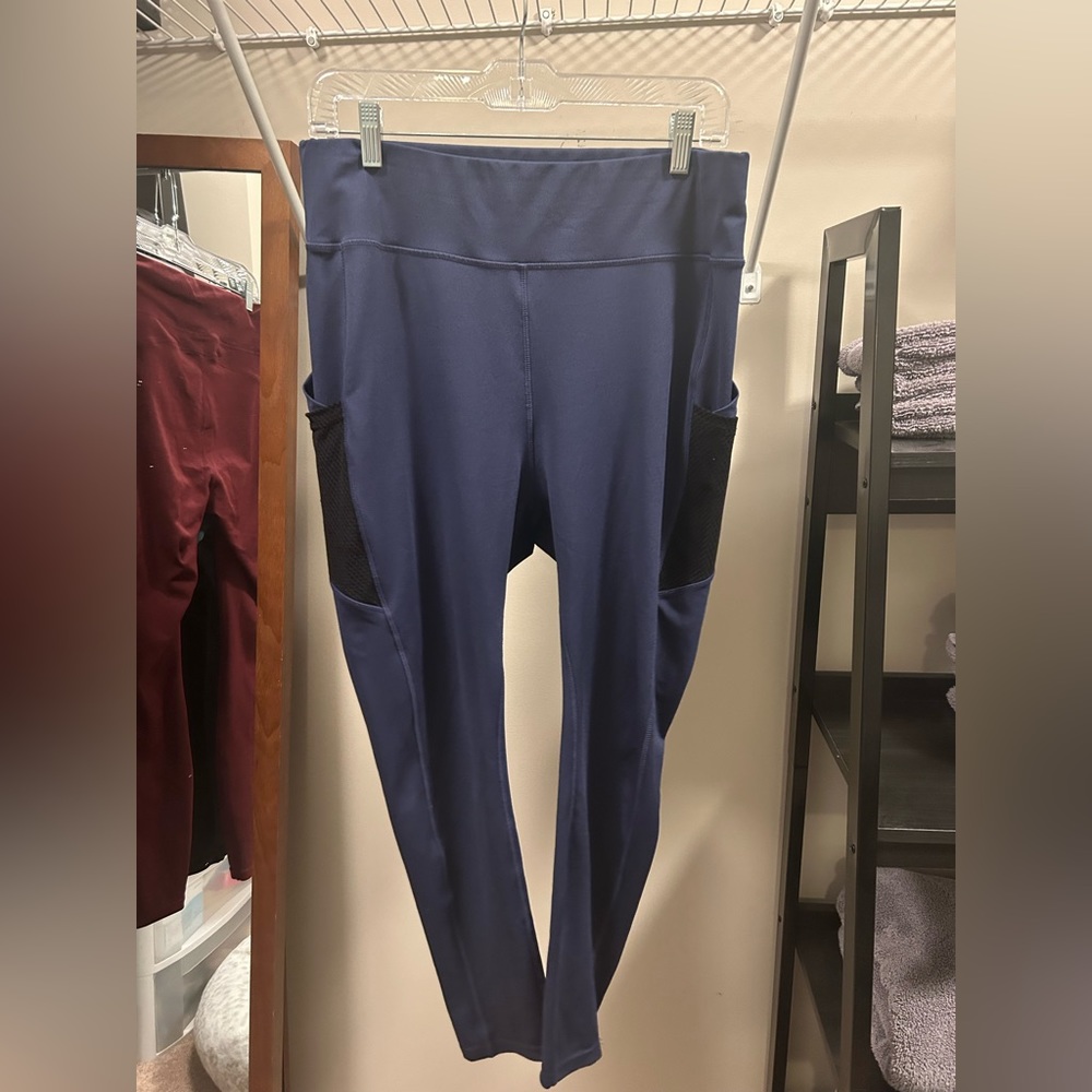 Pop fit navy blue leggings - Austen style - XL